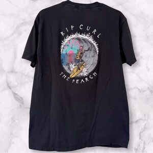 Rip Curl Dead Sled Tee Surfing Skeleton Large